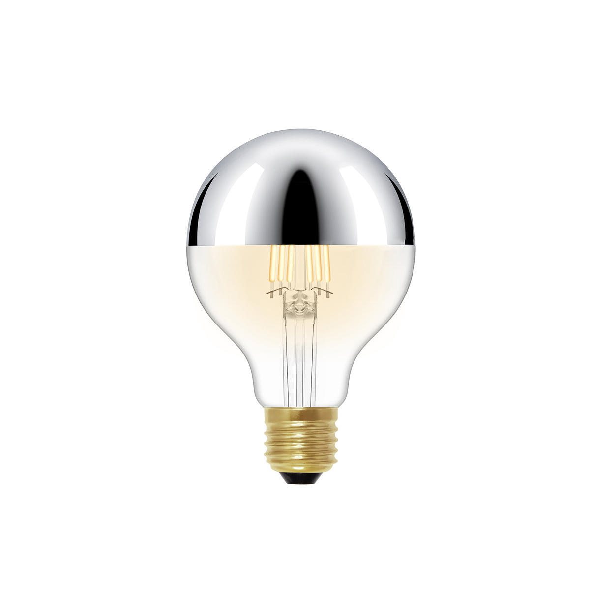 Ретро лампа светодиодная Loft It Edison Bulb G80LED Chrome